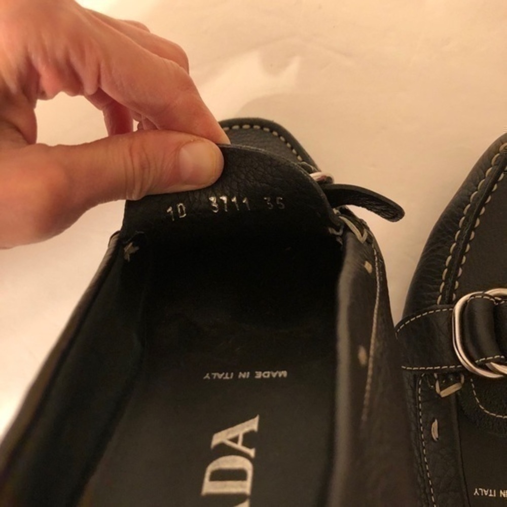 PRADA black loafer flat shoes - Picture 6 of 11